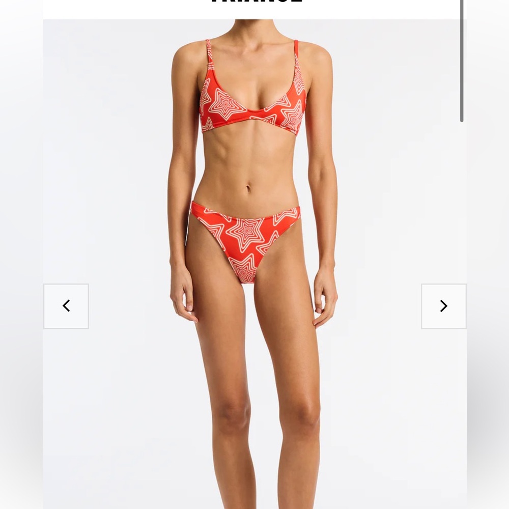 Red Star Pattern Bikini Set